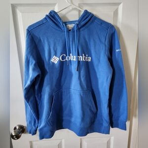 Columbia‎ Logo Hoodie Women's Medium Blue/Purple Sweatshirt Outdoor